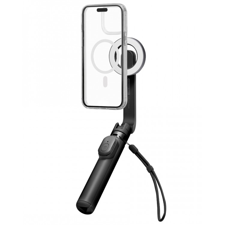 Spigen SGP MAGSAFE MagFit ΑΣΥΡΜΑΤΟ Selfie Stick Bluetooth με Remote & ΤΡΙΠΟΔΑΣ - S571W - ΜΑΥΡΟ - AMP07656