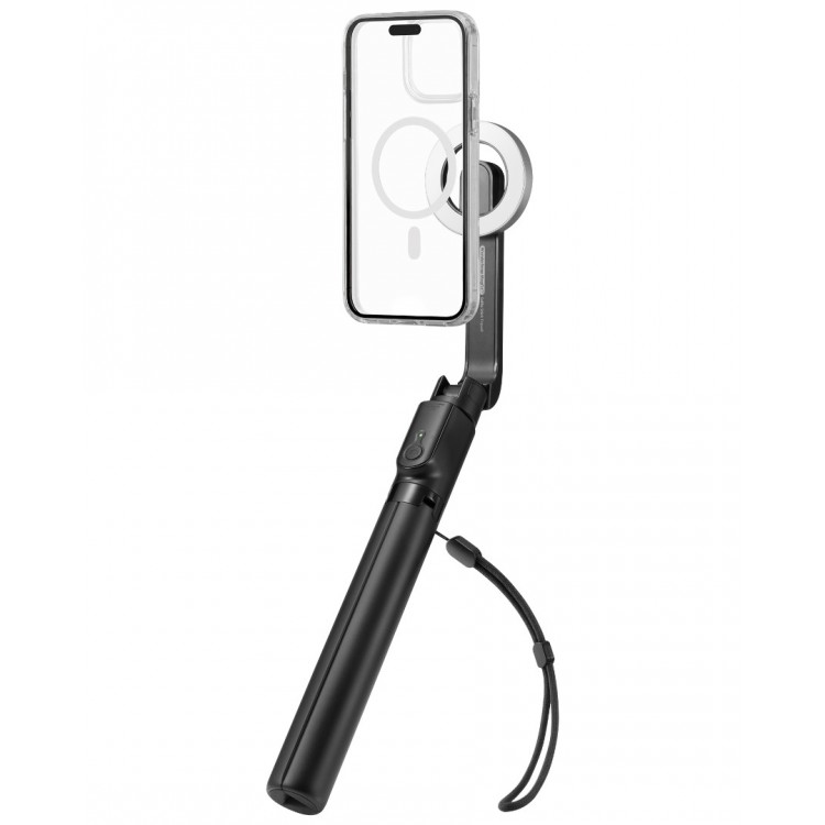 Spigen SGP MAGSAFE MagFit ΑΣΥΡΜΑΤΟ Selfie Stick Bluetooth με Remote & ΤΡΙΠΟΔΑΣ, longer Version - S580W - ΜΑΥΡΟ - AMP07659