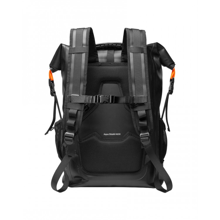 Case Spigen SGP A650 Aqua Shield Rolltop Αδιάβροχη τσάντα Laptop εως 16" , Backpack 35λτ. - ΜΑΥΡΟ - AMP04523