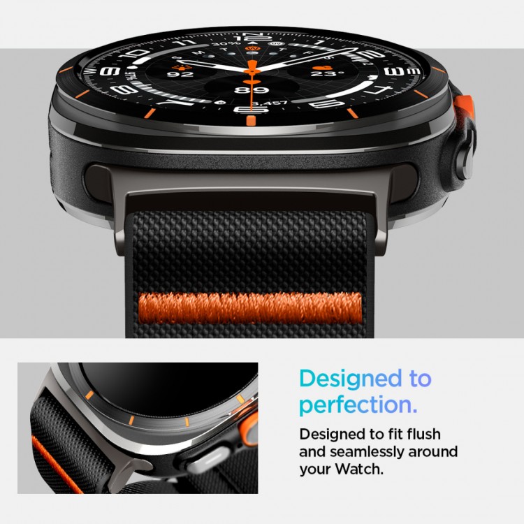 Spigen SGP BAND FIT LITE Υφασμάτινο Λουράκι για Samsung Galaxy Watch Ultra 49MM - ΜΑΥΡΟ - AMP08772 