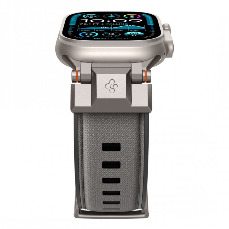 Spigen SGP DuraPro Armor λουράκι για APPLE WATCH Ultra 2/1 49mm / 9/8/7 45mm / SE/6/5/4 44mm / 3/2/1 42mm - ΓΚΡΙ - AMP09104