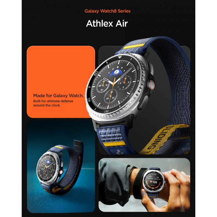 Spigen SGP ATHLEX AIR Band / λουράκι για Samsung Galaxy Watch 8 46mm/44mm/40mm - ACTIVE NAVY ΜΠΛΕ - AMP10114