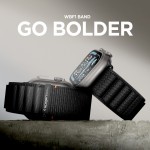 Spigen SGP WBF1 Fabric(hook) Band / λουράκι για Apple Watch series Ultra 3/2/1 49mm, Series 11/10 46mm and Series 9/8/7/6/5/4/SE 45mm, 44mm - ΜΑΥΡΟ - AMP10144
