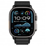 Spigen SGP WBF1 Fabric(hook) Band / λουράκι για Apple Watch series Ultra 3/2/1 49mm, Series 11/10 46mm and Series 9/8/7/6/5/4/SE 45mm, 44mm - ΜΑΥΡΟ - AMP10144