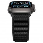 Spigen SGP WBF1 Fabric(hook) Band / λουράκι για Apple Watch series Ultra 3/2/1 49mm, Series 11/10 46mm and Series 9/8/7/6/5/4/SE 45mm, 44mm - ΜΑΥΡΟ - AMP10144