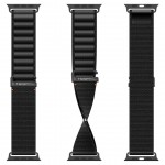 Spigen SGP WBF1 Fabric(hook) Band / λουράκι για Apple Watch series Ultra 3/2/1 49mm, Series 11/10 46mm and Series 9/8/7/6/5/4/SE 45mm, 44mm - ΜΑΥΡΟ - AMP10144