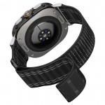 Spigen SGP WBF0 Fabric Band (hook-and-loop) Υφασμάτινο Λουράκι για Samsung Galaxy Watch Ultra 47MM - ΜΑΥΡΟ - AMP10146