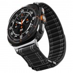 Spigen SGP WBF0 Fabric Band (hook-and-loop) Υφασμάτινο Λουράκι για Samsung Galaxy Watch Ultra 47MM - ΜΑΥΡΟ - AMP10146