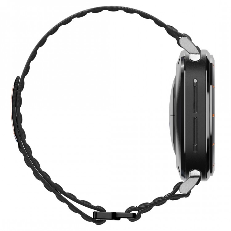 Spigen SGP WBF0 Fabric Band (hook-and-loop) Υφασμάτινο Λουράκι για Samsung Galaxy Watch Ultra 47MM - ΜΑΥΡΟ - AMP10146