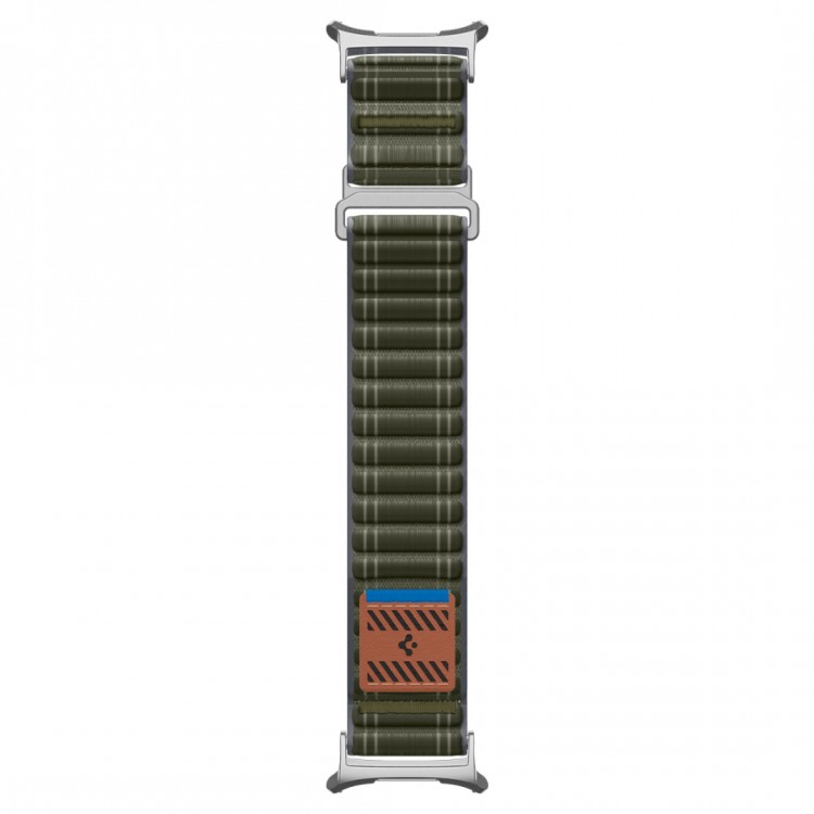 Spigen SGP WBF0 Fabric Band (hook-and-loop) Υφασμάτινο Λουράκι για Samsung Galaxy Watch Ultra 47MM - ΠΡΑΣΙΝΟ ΧΑΚΙ - AMP10147