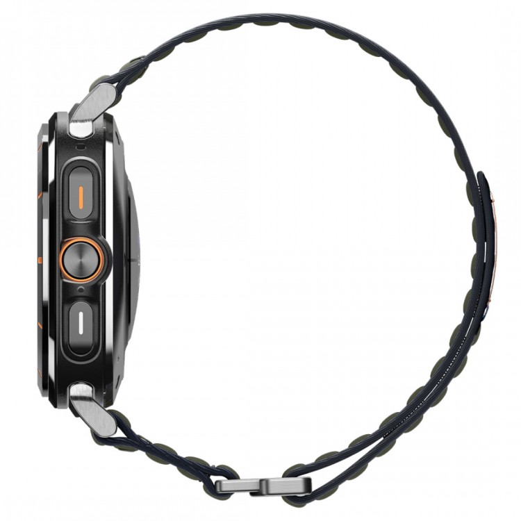Spigen SGP WBF0 Fabric Band (hook-and-loop) Υφασμάτινο Λουράκι για Samsung Galaxy Watch Ultra 47MM - ΠΡΑΣΙΝΟ ΧΑΚΙ - AMP10147
