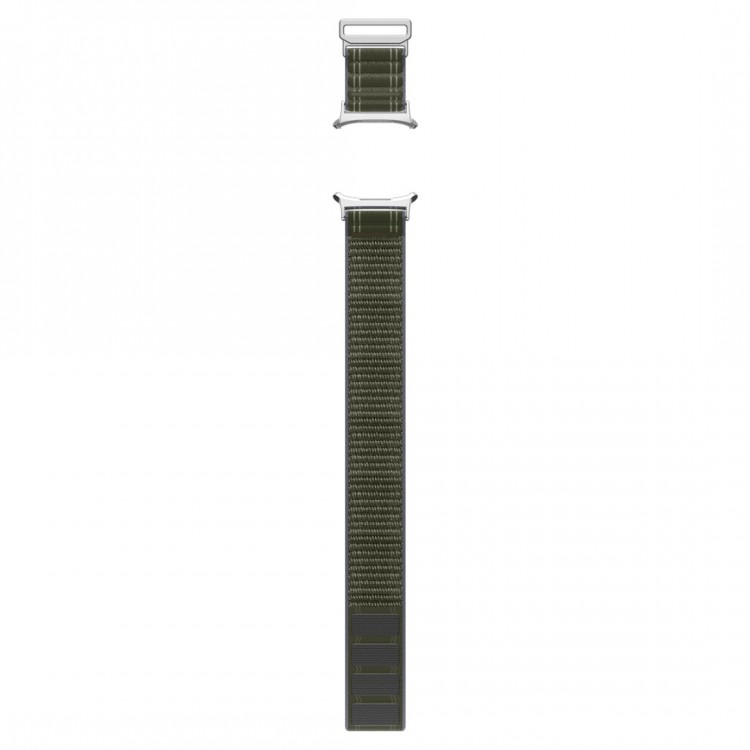 Spigen SGP WBF0 Fabric Band (hook-and-loop) Υφασμάτινο Λουράκι για Samsung Galaxy Watch Ultra 47MM - ΠΡΑΣΙΝΟ ΧΑΚΙ - AMP10147