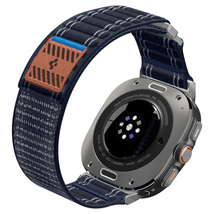 Spigen SGP WBF0 Fabric Band (hook-and-loop) Υφασμάτινο Λουράκι για Samsung Galaxy Watch Ultra 47MM - Navy ΜΠΛΕ - AMP10148