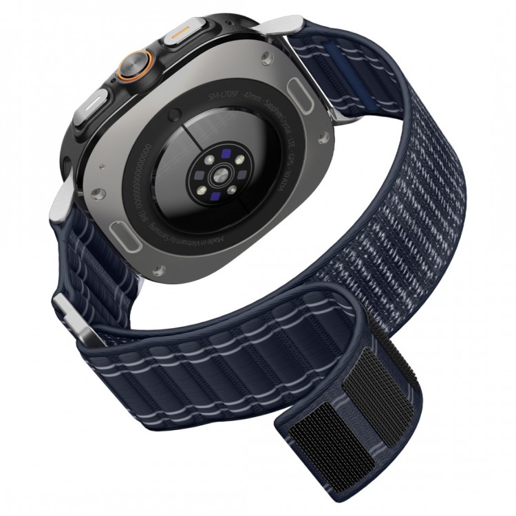 Spigen SGP WBF0 Fabric Band (hook-and-loop) Υφασμάτινο Λουράκι για Samsung Galaxy Watch Ultra 47MM - Navy ΜΠΛΕ - AMP10148