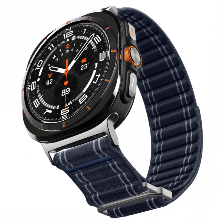 Spigen SGP WBF0 Fabric Band (hook-and-loop) Υφασμάτινο Λουράκι για Samsung Galaxy Watch Ultra 47MM - Navy ΜΠΛΕ - AMP10148