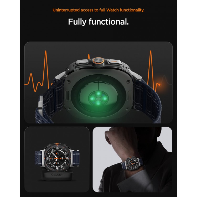 Spigen SGP WBF0 Fabric Band (hook-and-loop) Υφασμάτινο Λουράκι για Samsung Galaxy Watch Ultra 47MM - Navy ΜΠΛΕ - AMP10148