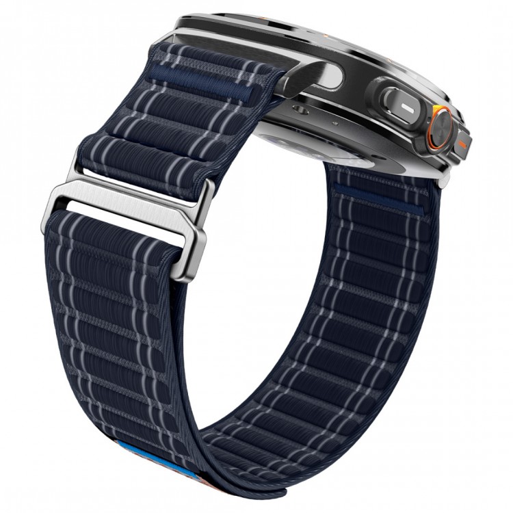 Spigen SGP WBF0 Fabric Band (hook-and-loop) Υφασμάτινο Λουράκι για Samsung Galaxy Watch Ultra 47MM - Navy ΜΠΛΕ - AMP10148