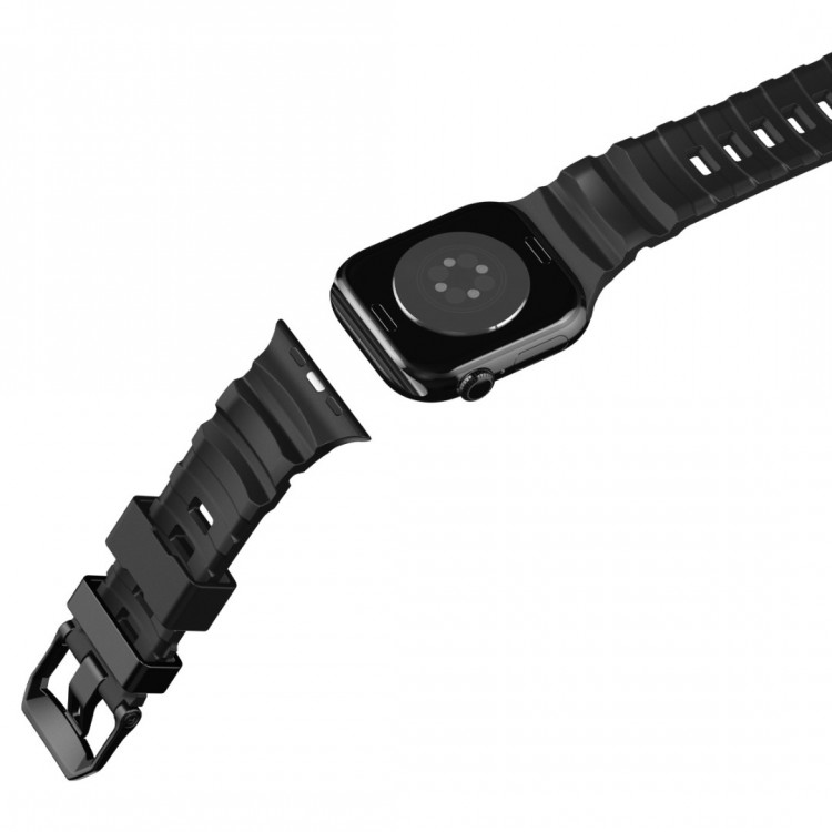 Spigen SGP WBS2 Λουράκι ΣΙΛΙΚΟΝΗΣ για APPLE WATCH SERIES 8 / 9 / 10 / 11 / SE / ULTRA (44 / 45 / 46 / 49 MM) - ΜΑΥΡΟ - AMP10508