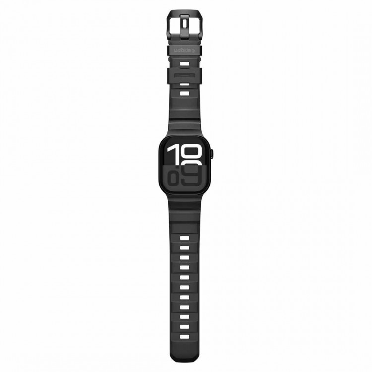 Spigen SGP WBS2 Λουράκι ΣΙΛΙΚΟΝΗΣ για APPLE WATCH SERIES 8 / 9 / 10 / 11 / SE / ULTRA (44 / 45 / 46 / 49 MM) - ΜΑΥΡΟ - AMP10508