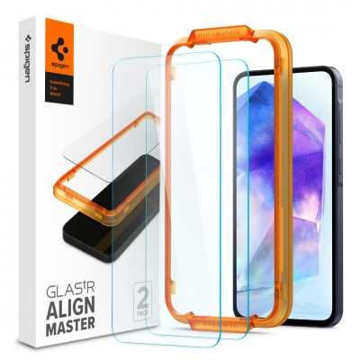 Spigen SGP Γυαλί προστασίας ALM GLAS.tR SLIM FC για SAMSUNG GALAXY A35 5G - ΔΙΑΦΑΝΟ - 2 ΤΕΜ - AGL07772