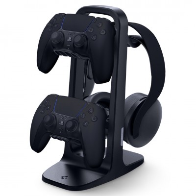 Spigen SGP Aluminum Universal Βάση για Game 4xController & Headset PS5/XBOX - ΜΑΥΡΟ - AMP07412