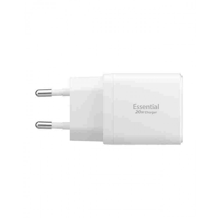 Spigen SGP Φορτιστής οικιακός Essential EE202EU 1XUSB-C,1XUSB-A, 20W - ΛΕΥΚΟ - ACH08704