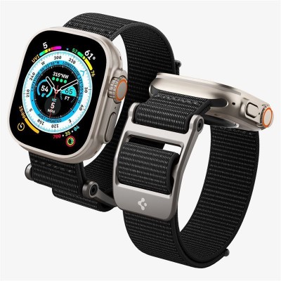 Spigen SGP DuraPro Flex λουράκι για Apple Watch Ultra 3/2/1 49mm, Series 11/10 46 mm and Series 9/8/7/SE 45mm, 44mm - ΜΑΥΡΟ - AMP02465