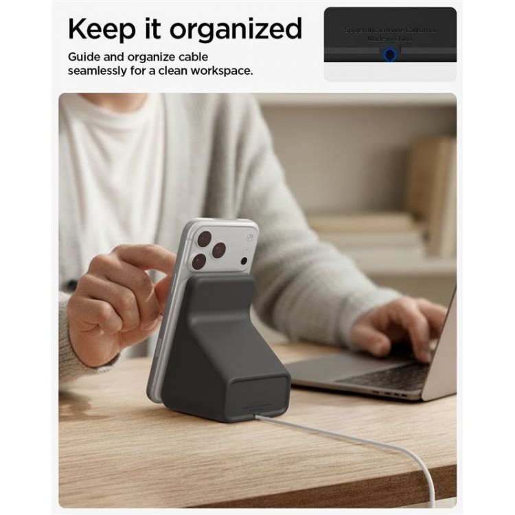 Spigen SGP βάση Φόρτισης MagSafe Charger Stand S, για SMARTPHONES, Apple iPhone - MAΥΡΟ - AMP09170