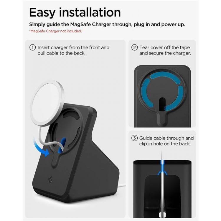 Spigen SGP βάση Φόρτισης MagSafe Charger Stand S, για SMARTPHONES, Apple iPhone - MAΥΡΟ - AMP09170
