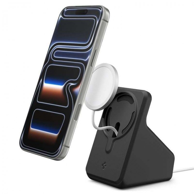 Spigen SGP βάση Φόρτισης MagSafe Charger Stand S, για SMARTPHONES, Apple iPhone - MAΥΡΟ - AMP09170