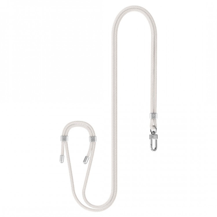 Spigen SGP Universal ρυθμιζόμενο ΣΕΤ CROSSBODY για Θήκες SMARTPHONE - Pearl ΛΕΥΚΟ - 2 Τεμ. - AFA08368