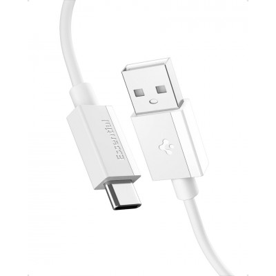 Spigen SGP ArcWire Essential EB6020AC ΚΑΛΩΔΙΟ 60W USB-A σε USB-C , 2.0M - ACA08716 - ΛΕΥΚΟ