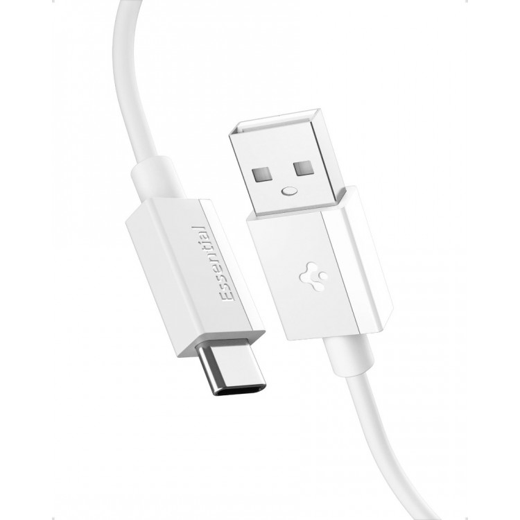 Spigen SGP ArcWire Essential EB6020AC ΚΑΛΩΔΙΟ 60W USB-A σε USB-C , 2.0M - ACA08716 - ΛΕΥΚΟ