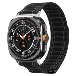 Spigen SGP WBF0 Fabric Band (hook-and-loop) Υφασμάτινο Λουράκι για Samsung Galaxy Watch Ultra 47MM - ΜΑΥΡΟ - AMP10146