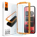 SPIGEN SGP TEMPERED GLASS ALM GLAS.TR SLIM 2-PACK for NOTHING PHONE 2a (2a) - 2 ΤΕΜ - AGL07681 - ΔΙΑΦΑΝΟ