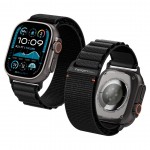 Spigen SGP WBF1 Fabric(hook) Band / λουράκι για Apple Watch series Ultra 3/2/1 49mm, Series 11/10 46mm and Series 9/8/7/6/5/4/SE 45mm, 44mm - ΜΑΥΡΟ - AMP10144