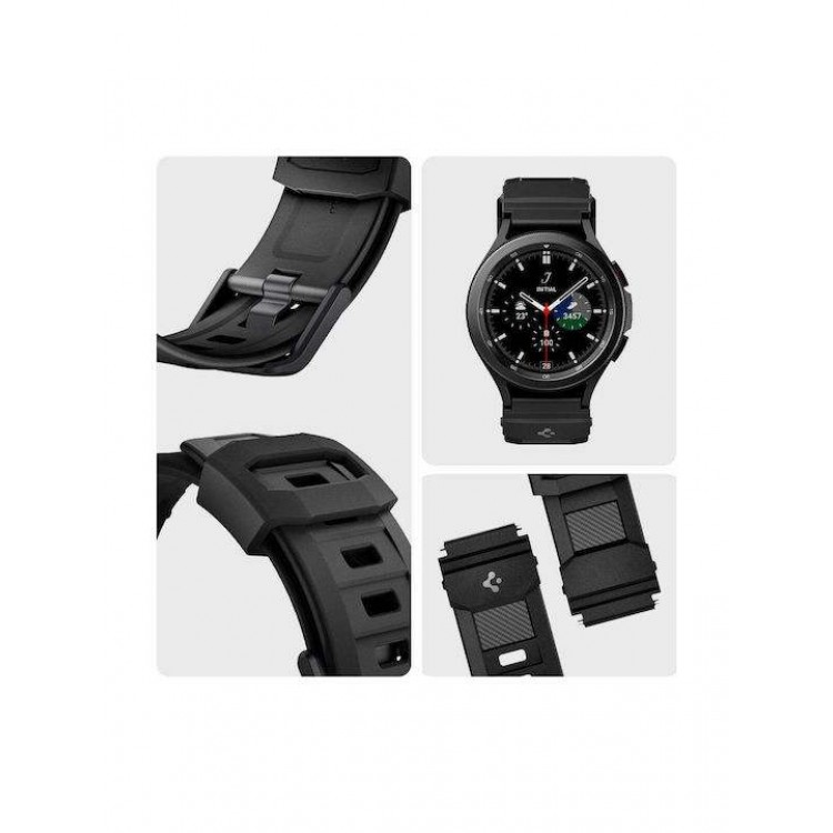 Θήκη Spigen SGP Rugged Band Λουράκι για Samsung GALAXY WATCH 7 40 mm/44 mm (2024) FE (2024) 6/6 Classic 5/5 Pro 4/4 Classic - 20MM - ΜΑΥΡΟ - AMP04031