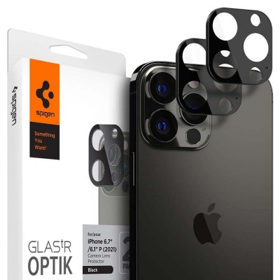 Spigen SGP OPTIK.TR SLIM Camera Lens tempered glass 9h for CAMERA Αpple iPhone 13 PRO / 13 PRO MAX - BLACK - 2 PCS - AGL03381