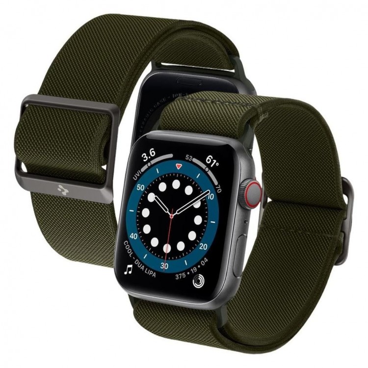 Spigen SGP BAND FIT LITE STRAP for APPLE WATCH Series 41mm / 40mm / 38mm & APPLE WATCH 10/11 42mm – ΧΑΚΙ ΠΡΑΣΙΝΟ - AMP02292
