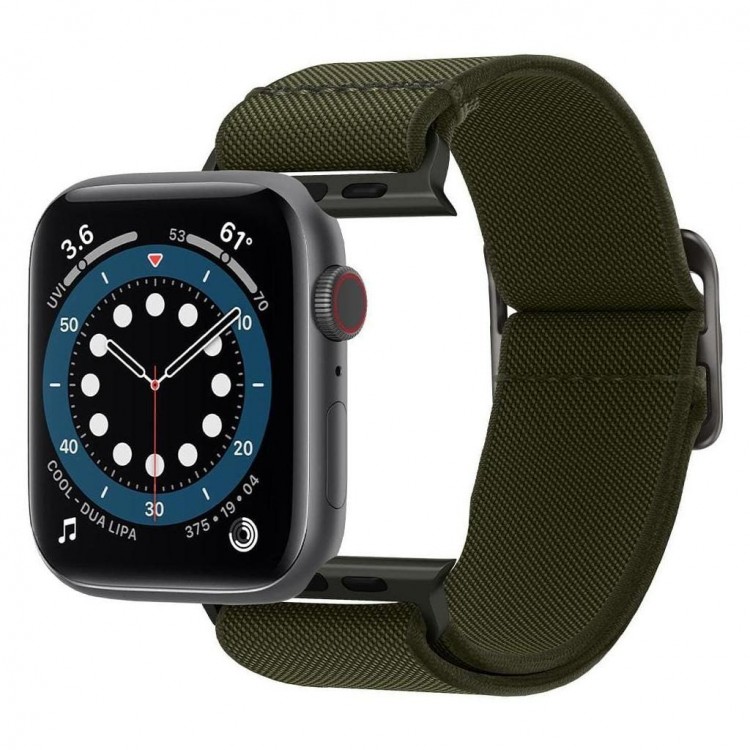 Spigen SGP BAND FIT LITE STRAP for APPLE WATCH Series 41mm / 40mm / 38mm & APPLE WATCH 10/11 42mm – ΧΑΚΙ ΠΡΑΣΙΝΟ - AMP02292