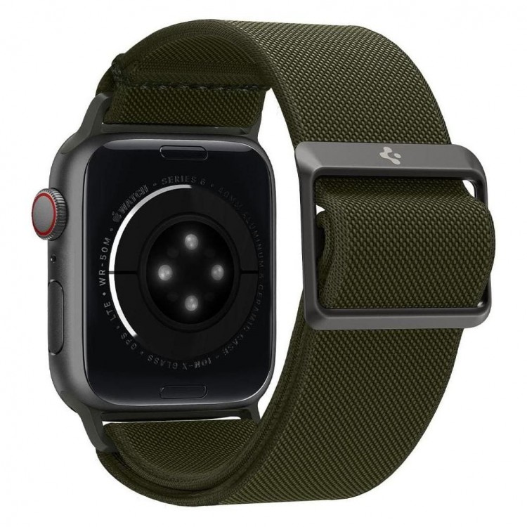 Spigen SGP BAND FIT LITE STRAP for APPLE WATCH Series 41mm / 40mm / 38mm & APPLE WATCH 10/11 42mm – ΧΑΚΙ ΠΡΑΣΙΝΟ - AMP02292