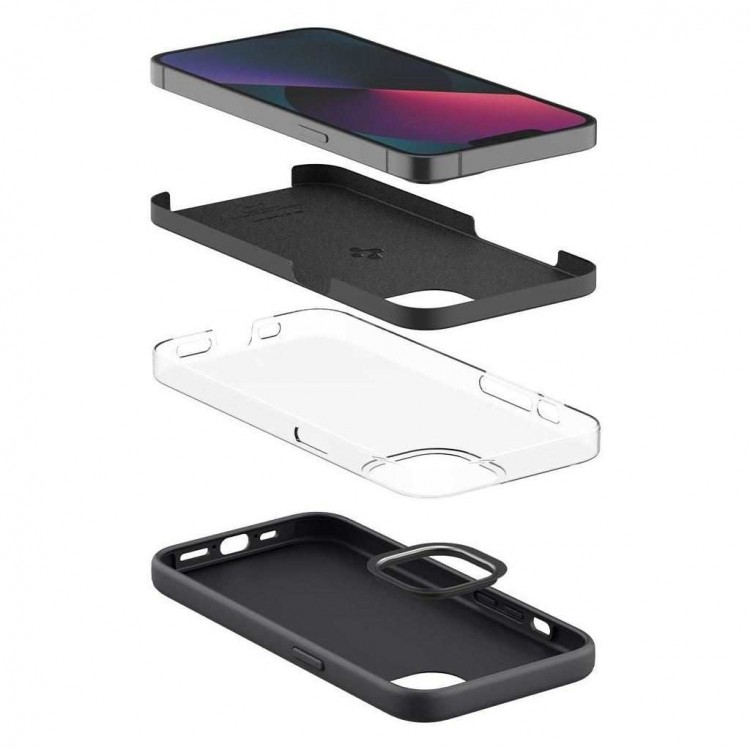 Θήκη Spigen SGP Silicone Fit για Apple iPhone 13 mini 5.4 - ΜΑΥΡΟ - ACS03339