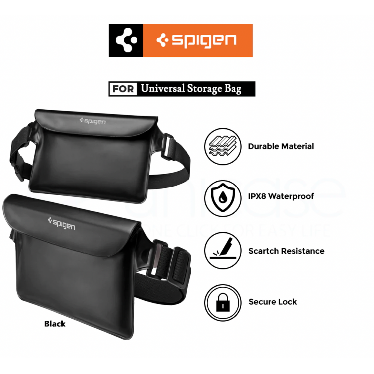 Θήκη Spigen SGP Τσάντα μέσης ΑΔΙΑΒΡΟΧΗ για Smartphones, Aξεσουάρ - Velo A620 - ΜΑΥΡΟ - AMP04532