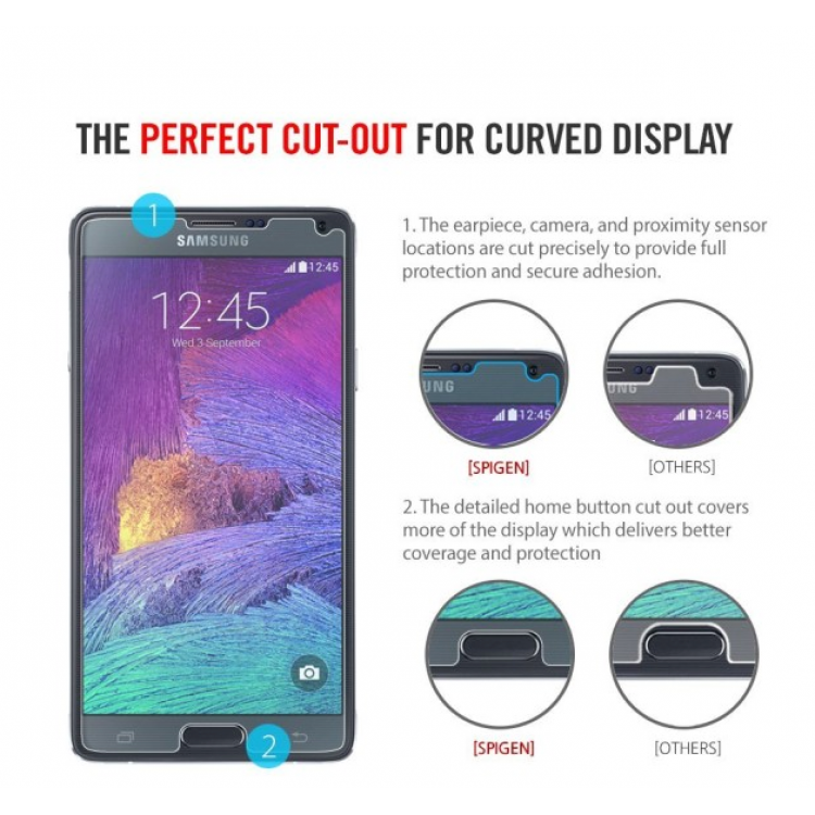 Spigen SGP Μεμβράνη Προστασίας LCD Film Ultra Crystal UC για Galaxy Note 4 - SGP11105