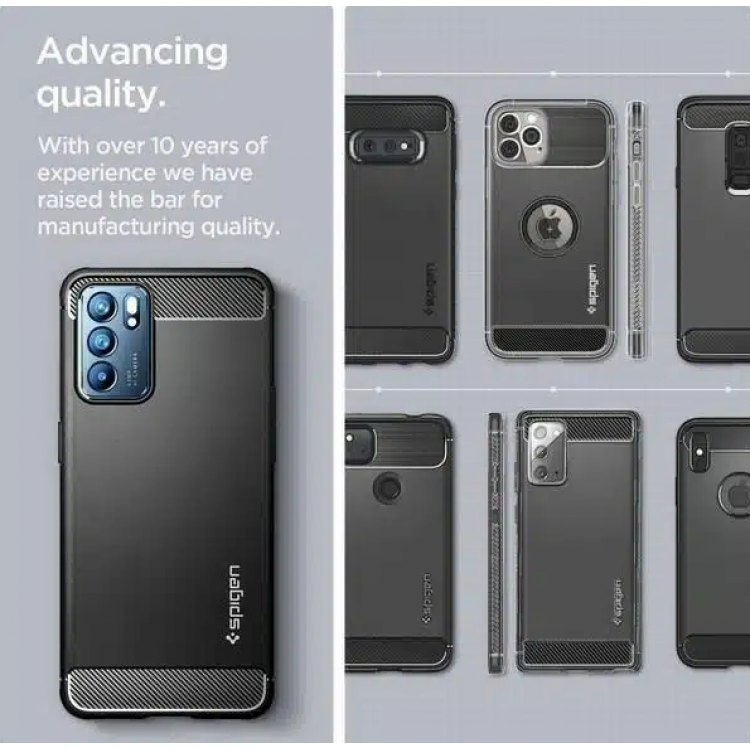 Θήκη SPIGEN SGP Ultra Rugged Armor για Oppo Reno6 5G - MATTE ΜΑΥΡΟ - ACS04312