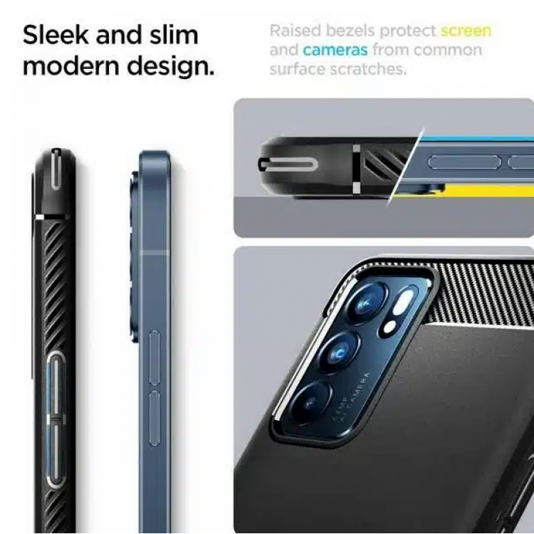 Θήκη SPIGEN SGP Ultra Rugged Armor για Oppo Reno6 5G - MATTE ΜΑΥΡΟ - ACS04312