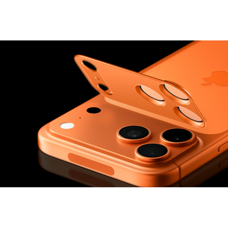 SPIGEN SGP Glas.tR Optik Pro XL EZ FIT CAMERA PROTECTOR Γυαλί προστασίας ΠΛΑΙΣΙΟΥ ΦΑΚΩΝ 9H για CAMERA LENS για Apple iPhone 17 Pro Max 6.9 5G 2025 - Cosmic ΠΟΡΤΟΚΑΛΙ - AGL10650
