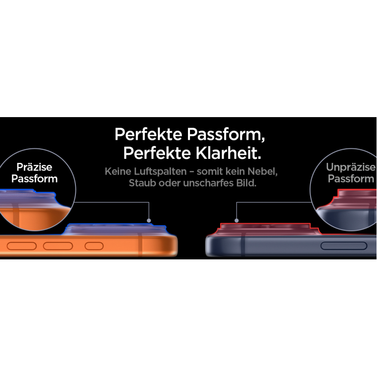 SPIGEN SGP Glas.tR Optik Pro XL EZ FIT CAMERA PROTECTOR Γυαλί προστασίας ΠΛΑΙΣΙΟΥ ΦΑΚΩΝ 9H για CAMERA LENS για Apple iPhone 17 Pro Max 6.9 5G 2025 - Cosmic ΠΟΡΤΟΚΑΛΙ - AGL10650