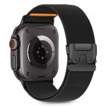 TECH-PROTECT Λουράκι NYLON CLASP για APPLE WATCH  6 / 7 / 8 / 9 / 10 / SE / ULTRA 1 / 2 (44 / 45 / 46 / 49 MM) - ΜΑΥΡΟ