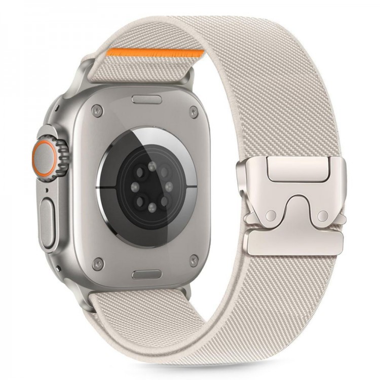 TECH-PROTECT Λουράκι NYLON CLASP για APPLE WATCH  6 / 7 / 8 / 9 / 10 / SE / ULTRA 1 / 2 (44 / 45 / 46 / 49 MM) - TITANIUM